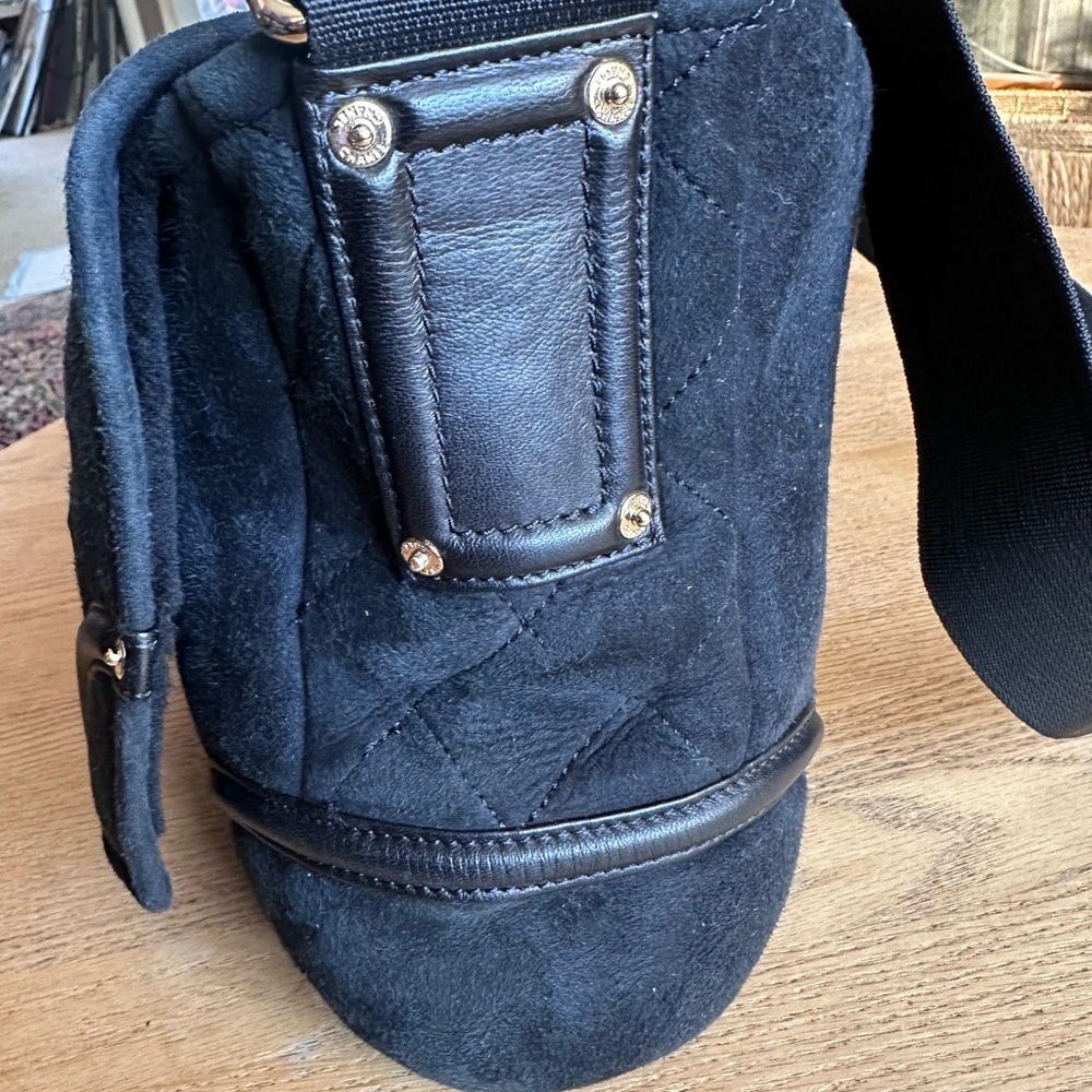 Chanel Crossbody suede and lambskin black in color. - Picture 11 of 16